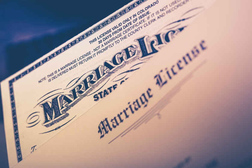 Validity of Marriage License Arizona.