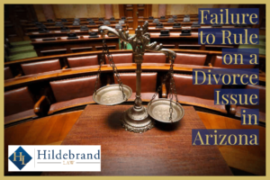 Failure to rule on divorce issue