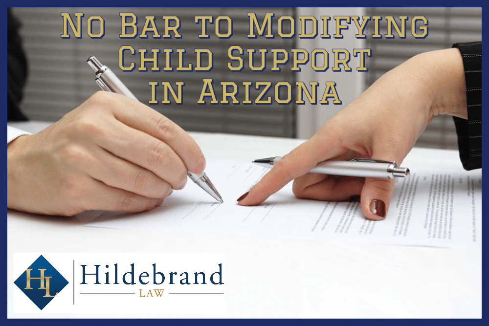 When you can modify child support in Arizona